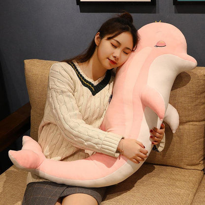 Heart-shaped Dolphin plush toy