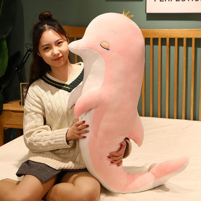 Heart-shaped Dolphin plush toy