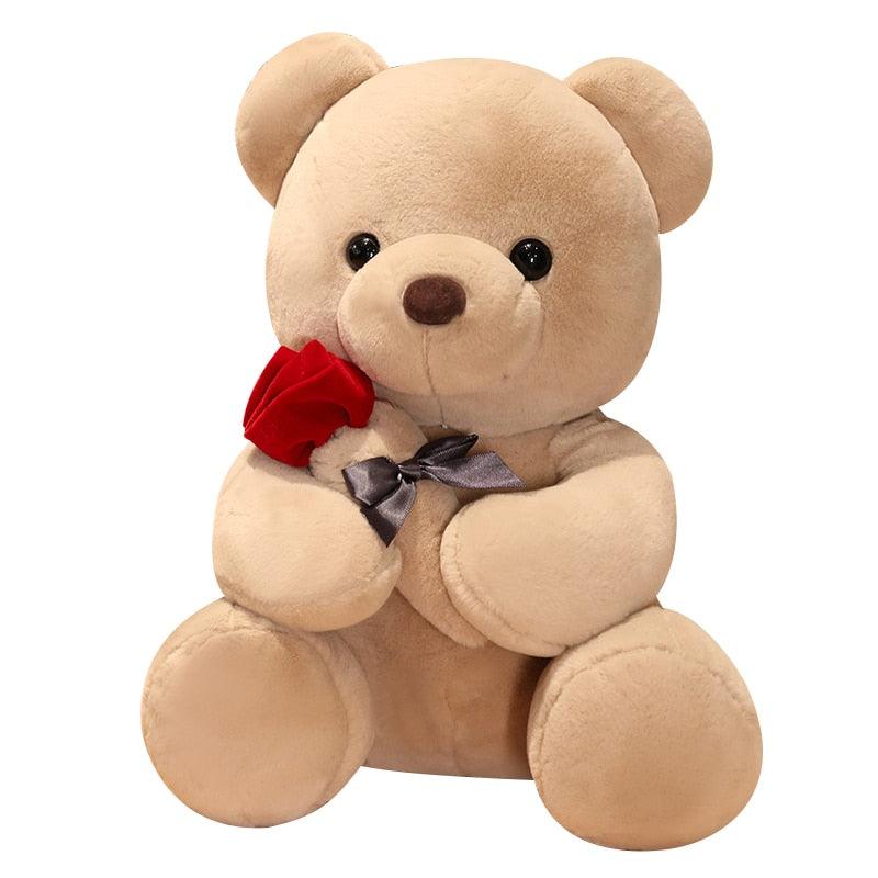 Teddy Bear With Rose Super Soft Plushie