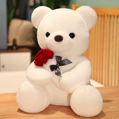 Teddy Bear With Rose Super Soft Plushie