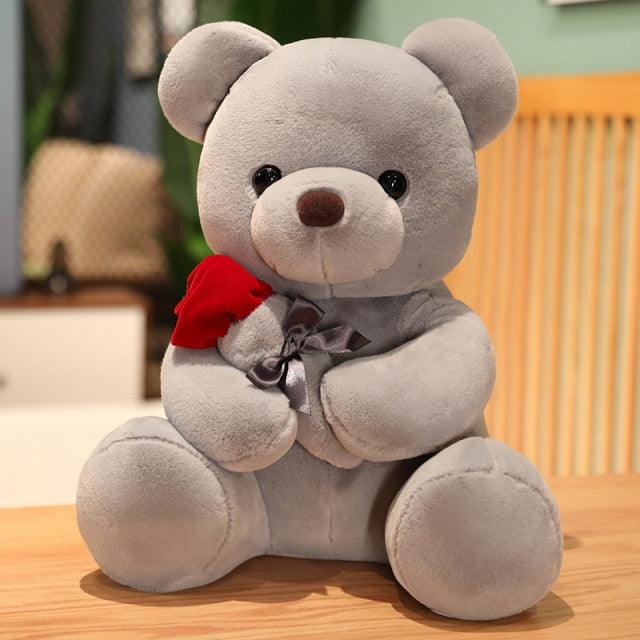 Teddy Bear With Rose Super Soft Plushie