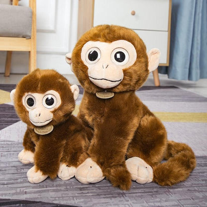 Peluche singe duveteux