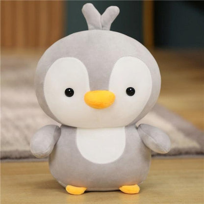 Adorable plush penguin couple