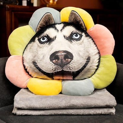 Colorful animal pillow with cover