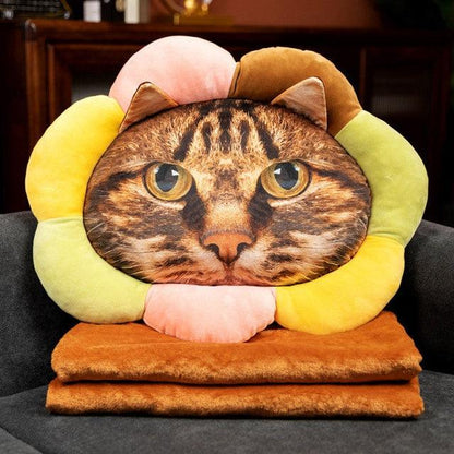 Colorful animal pillow with cover