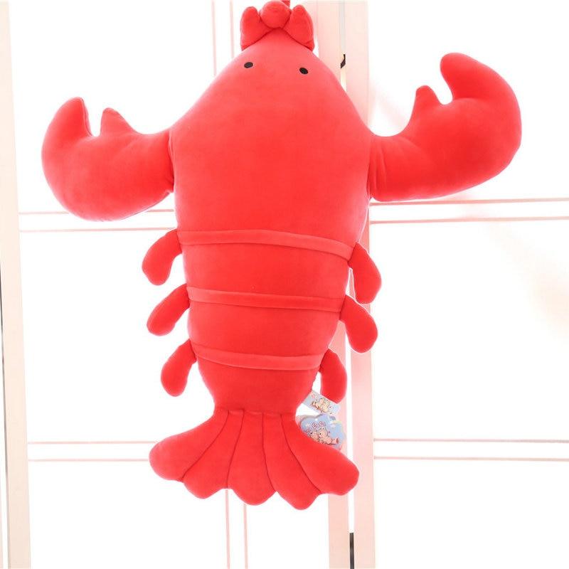 Oreiller en peluche en forme de homard