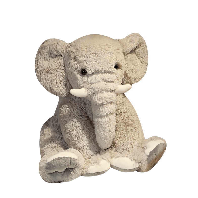 Peluche gros éléphant mignon et duveteux