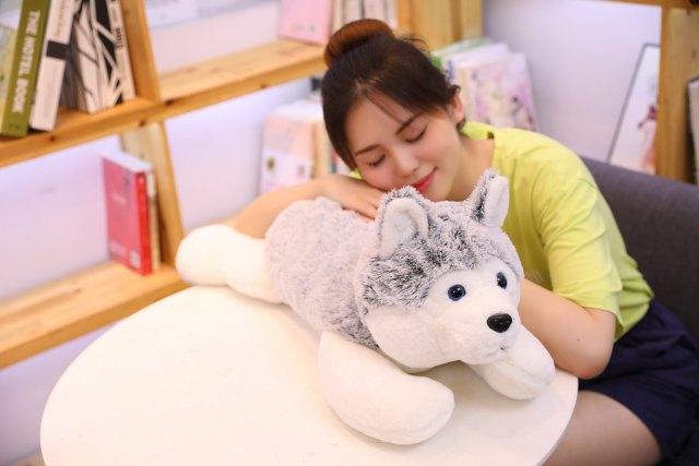 Siberian Husky Plush Pillow