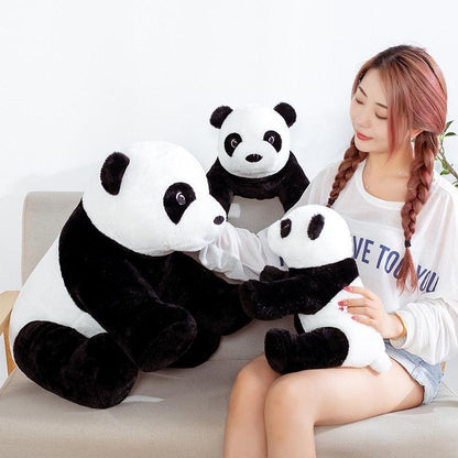 Large Kawaii Panda Sitting Plush Toy