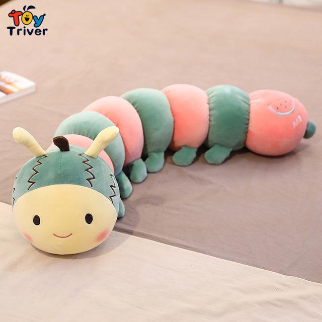 Kawaii Fruit Caterpillar Plush Pillows