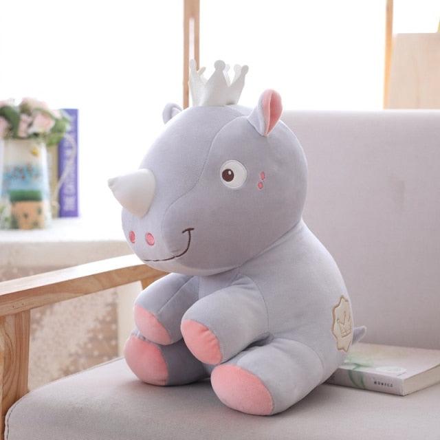 Adorable rhino stuffed animals with crowns