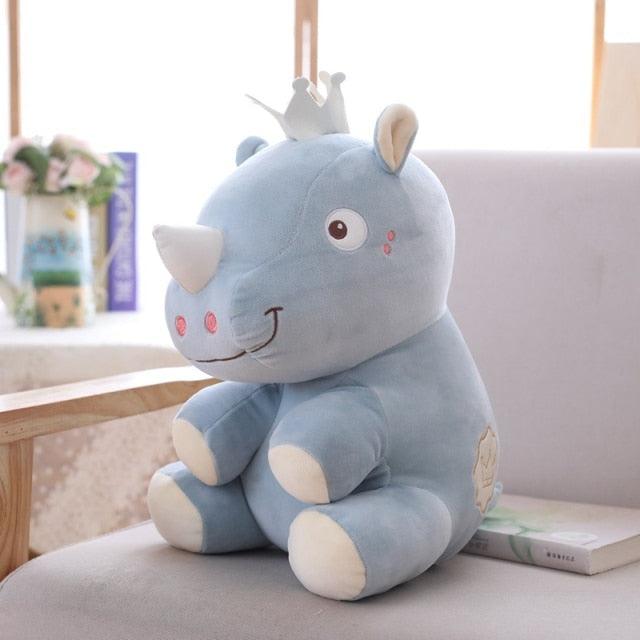 Adorable rhino stuffed animals with crowns