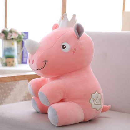 Adorable rhino stuffed animals with crowns