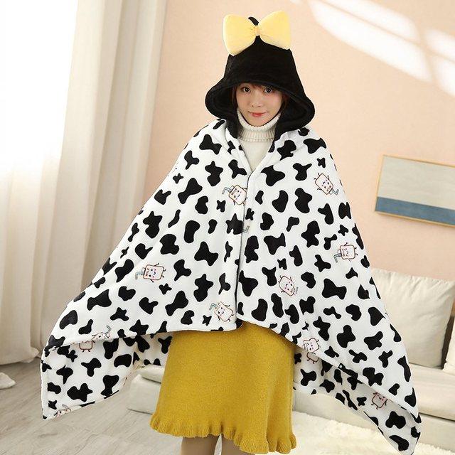 Cow and Teddy Bear Plush Blankets