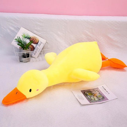 Oreillers en peluche géants en forme de canard