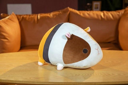 Large and lying guinea pig plush pillow