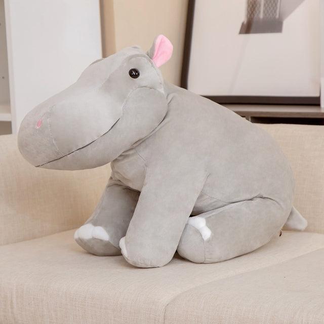 Plush Kawaii Hippo sitting