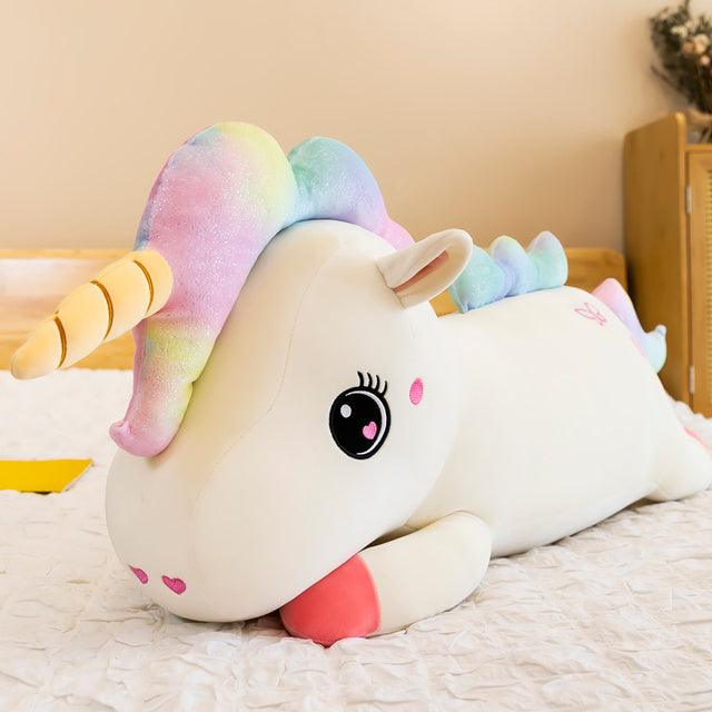 Rainbow unicorn soft toy