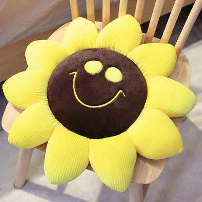 Cute expressive sunflower cushions