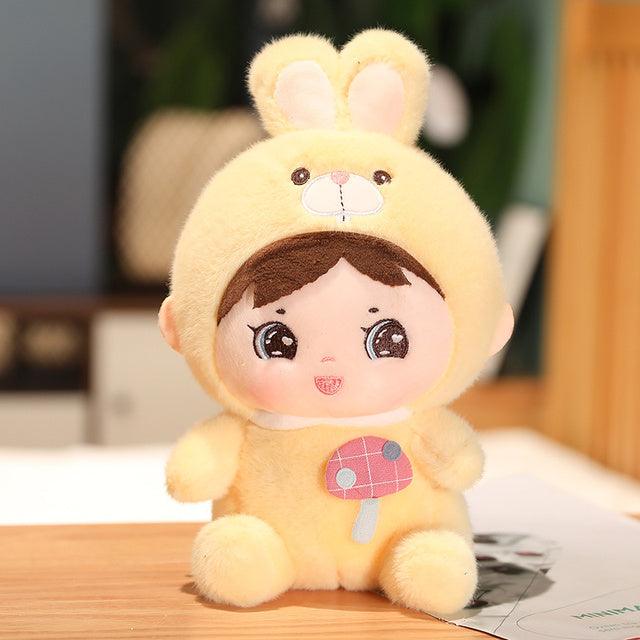Smiling Doll in Rabbit Clothes Plush Toys