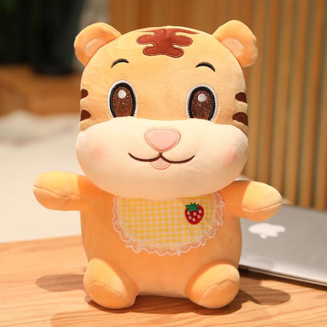 Plush Tiger Scarf Sitting