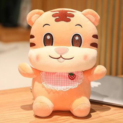 Plush Tiger Scarf Sitting