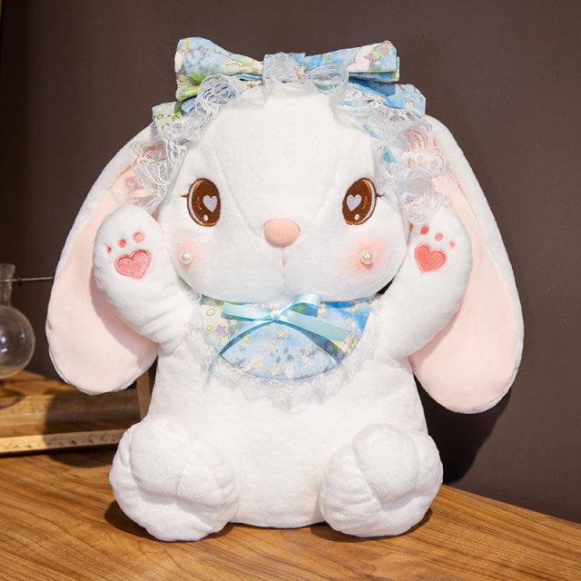 Sitting long-eared rabbit plush toy