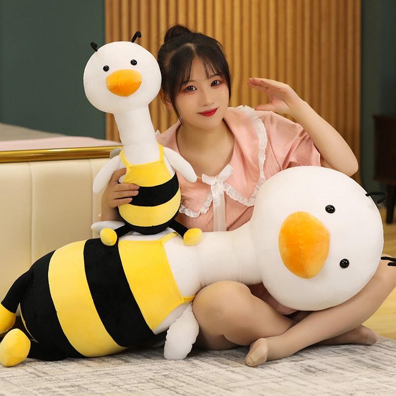 Cute duck dressed as a bee