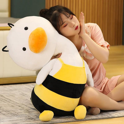 Cute duck dressed as a bee