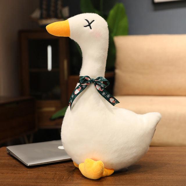 Expressive White Goose Plush