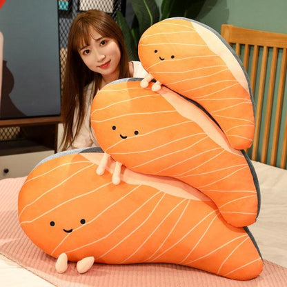 Salmon and Sushi Shaped Rest Pillow