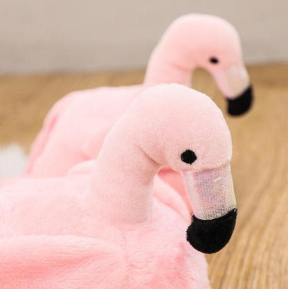 Flamingo Plush Slippers