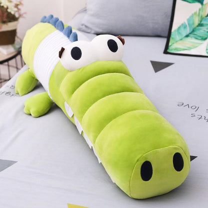 Big Eyed Crocodile Plush Pillow