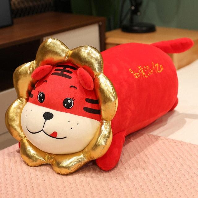 Cute Sun Tiger Lying Down Plush Toy