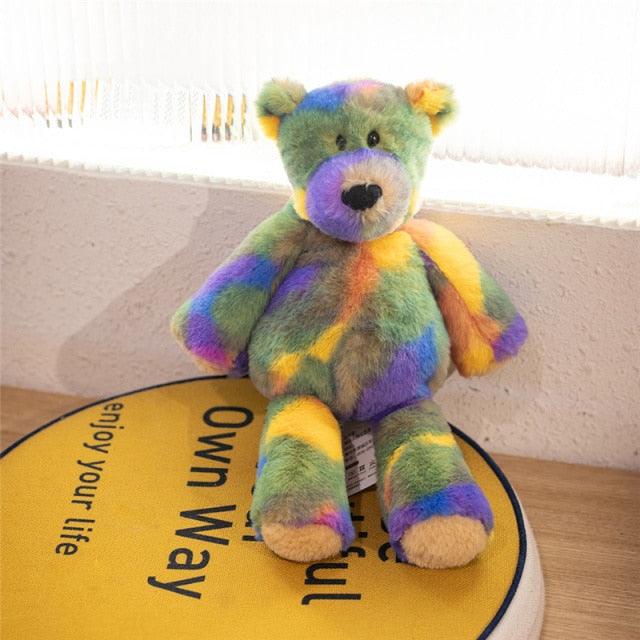 Colorful Kawaii Rainbow Teddy Bear