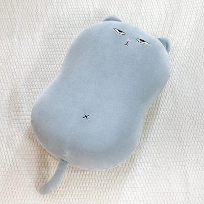 Kawaii Cat With Zipper Plush Pillow