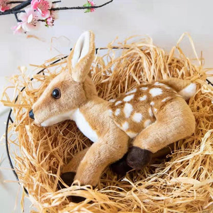 Realistic baby deer plush toy