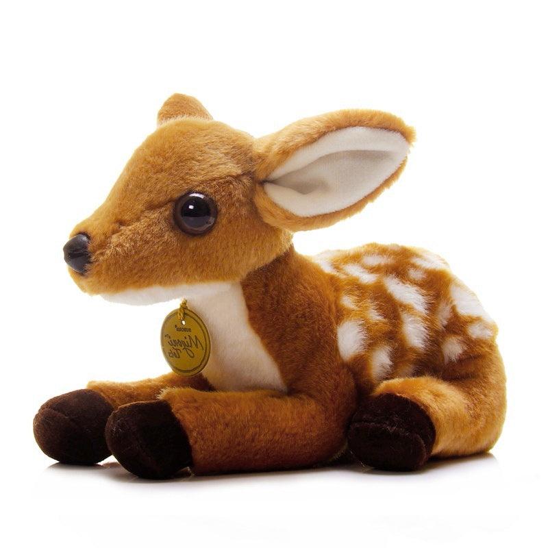 Realistic baby deer plush toy