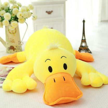 Lying Yellow Duck Plush Pillow