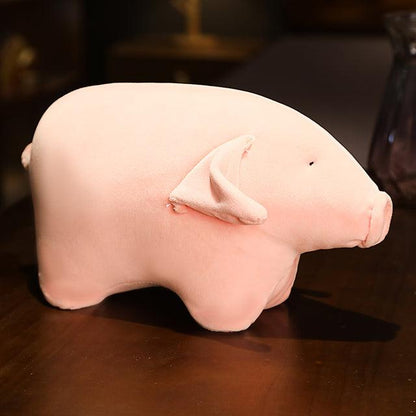 Sleeping Pig Plush Pillow