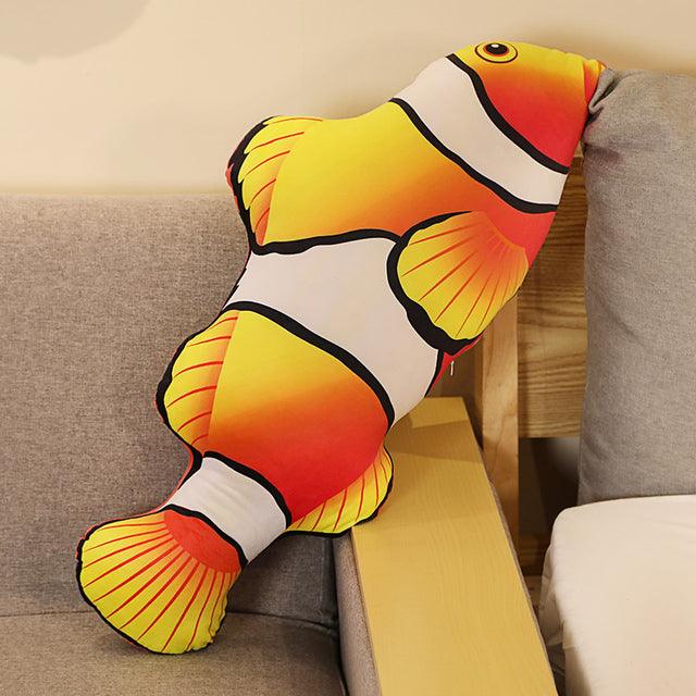 Jouets en peluche poissons réalistes amusants