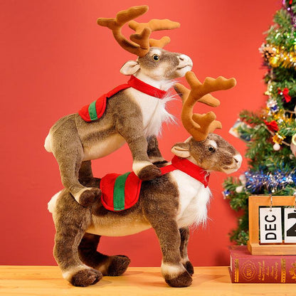 Realistic Christmas Reindeer Plush