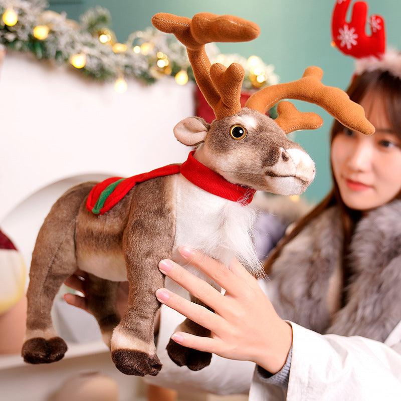 Realistic Christmas Reindeer Plush