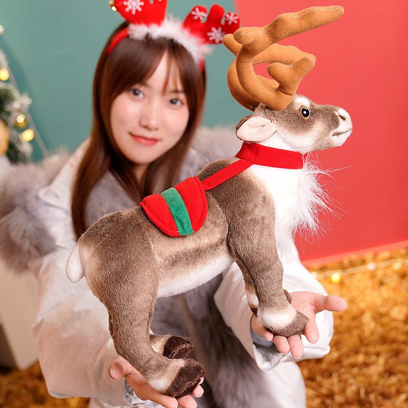 Realistic Christmas Reindeer Plush