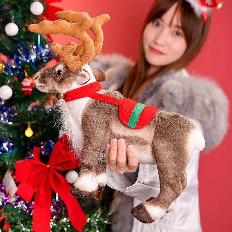 Realistic Christmas Reindeer Plush