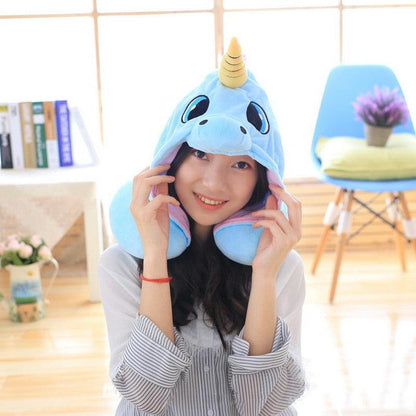 Chapeau en peluche Licorne Kawaii