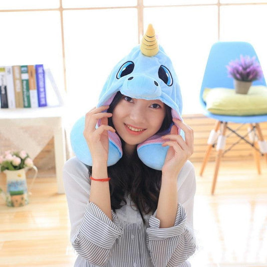 Chapeau en peluche Licorne Kawaii