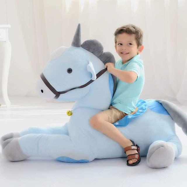 Giant pink/blue unicorn plush toy 50/70CM