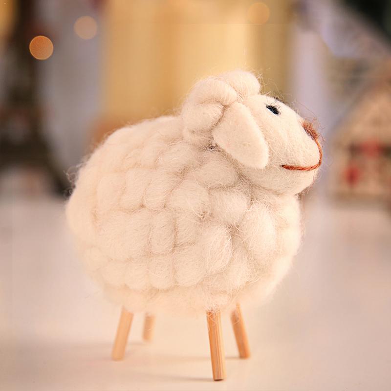 Jouet en peluche de 4" Baba Sheep Wool Felt