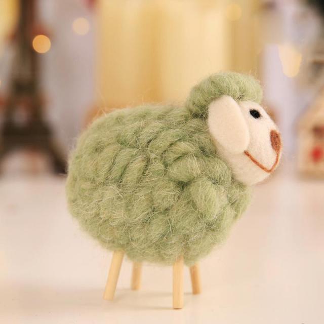 Jouet en peluche de 4" Baba Sheep Wool Felt